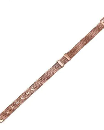 Stainless Steel Slider Bracelet -Rose Gold