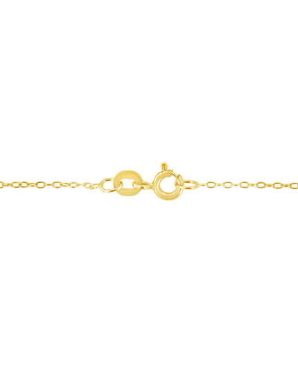 14K Yellow Gold Plated .925 Sterling Silver 1/2 Cttw Champagne Diamond Cross Pendant Necklace (K-L Color, I1-I2 Clarity) - 18"