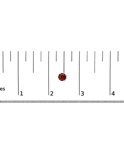 .925 Sterling Silver 3.5 MM Created Birthstone Solitaire Stud Earrings - Choice of Gemstone