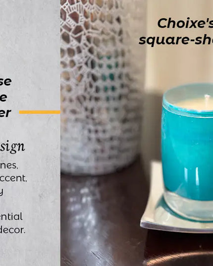 Aluminum Multi-Purpose Wavy-Square Candle Holder