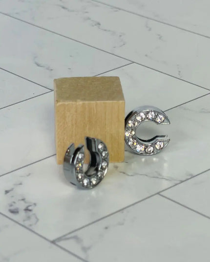 Pavé Letters -Silver Charms