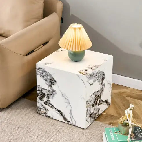 Modern Gray Textured MDF Coffee Table