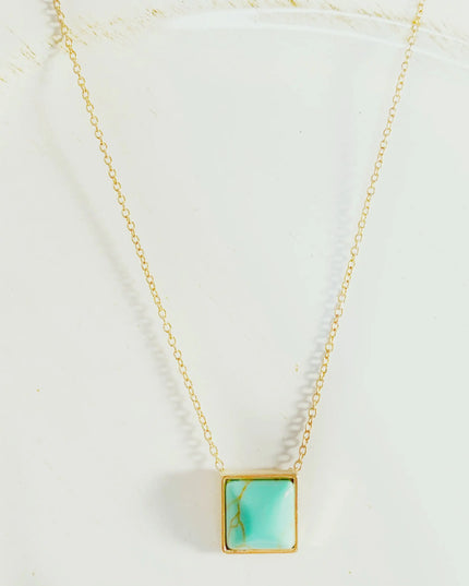 Square Drop Necklace