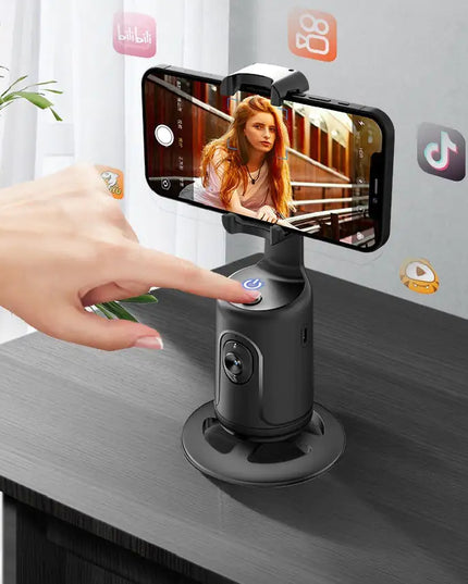 360 Auto Face Tracking Gimbal AI Smart Gimbal Face Tracking Auto Phone Holder For Smartphone Video Vlog Live Stabilizer Tripod