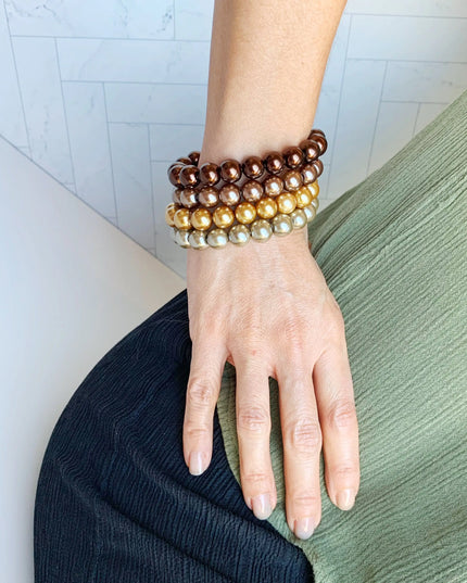 Pearl Bracelets -Set of 4