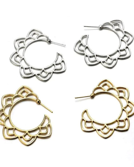 Flora -Gold Earrings