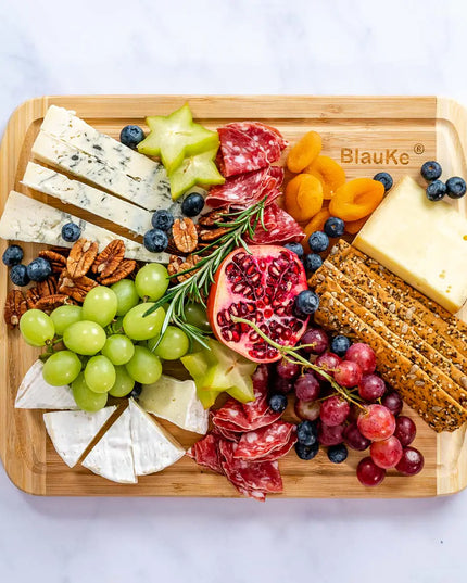 Bamboo Cutting Board 14x11 Inch With Juice Groove