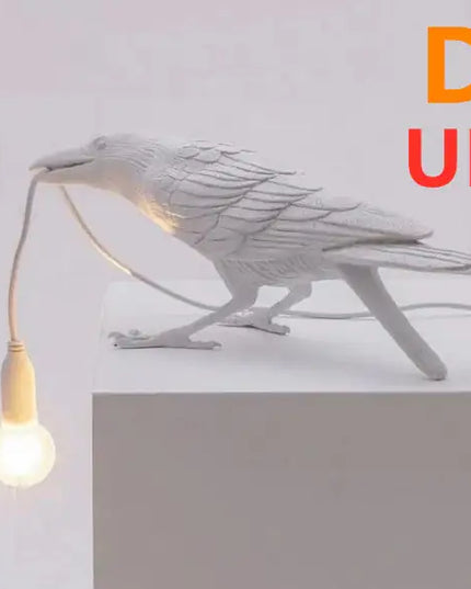 Resin Bird Wall Lamp Decoration