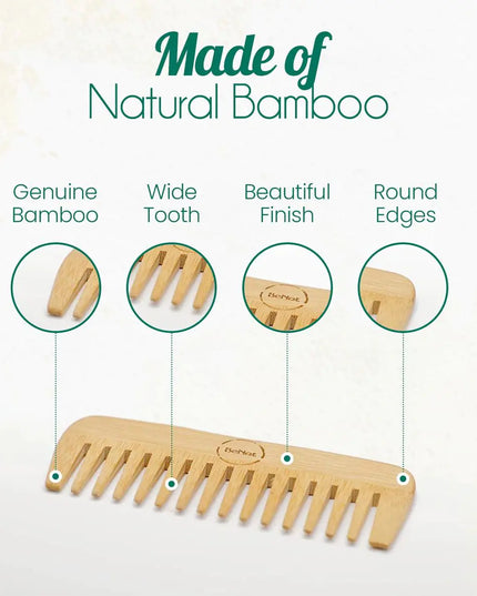 All-Natural Bamboo Comb