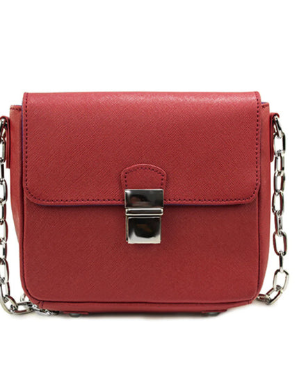Tiny Leather Handbag -Cabernet