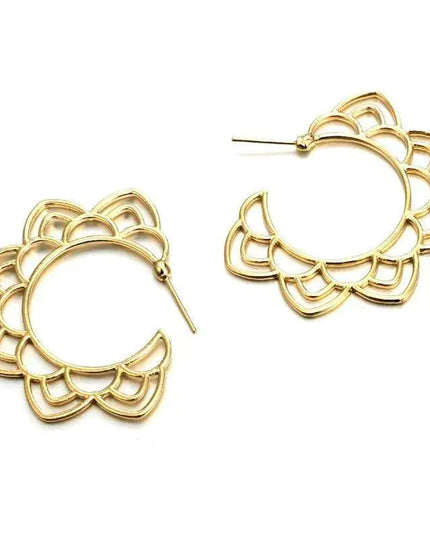 Flora -Silver Earrings