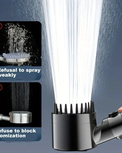 Pressurized Handheld Round Massage Shower Head
