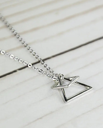 Sterling Silver Geo Game Necklace
