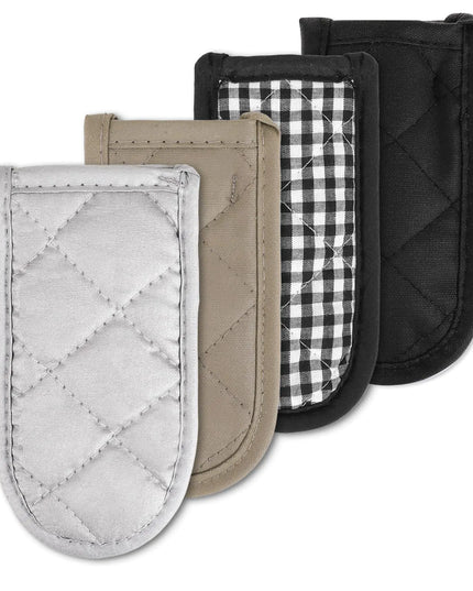 4-piece Heat-resistant Cotton Handle Covers For Cast Iron Skillets