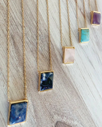 Square Drop Necklace