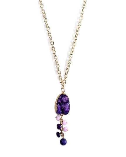 Vine Necklace- Plum