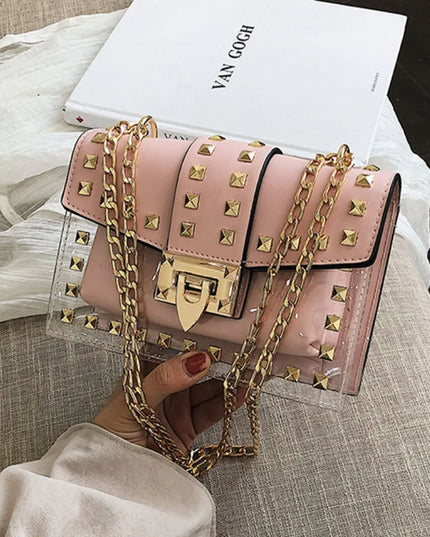 Betty Shoulder Bag -Clear/Rose