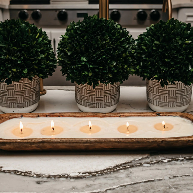 5-Wick Dough Bowl Soy Candle - Farmer's Market