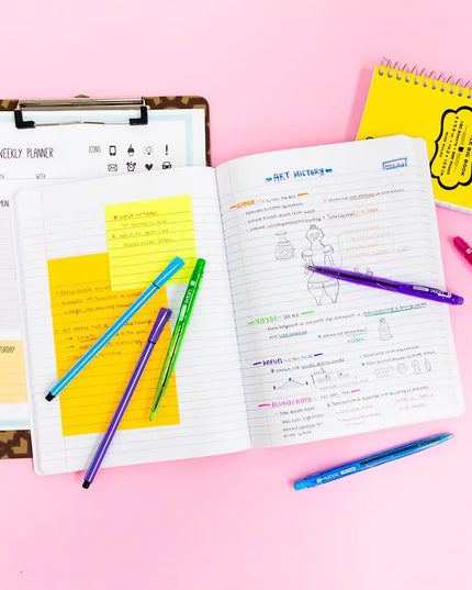 100 Sheets Premium Black Marble Composition Book - College Ruled