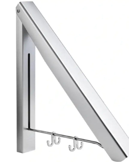 Wall-Mounted Telescopic Folding Clothes Drying Rack – Non-Perforated Invisible Design