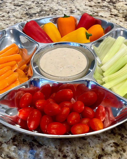 5-Section Snack/Salsa Serving Platter