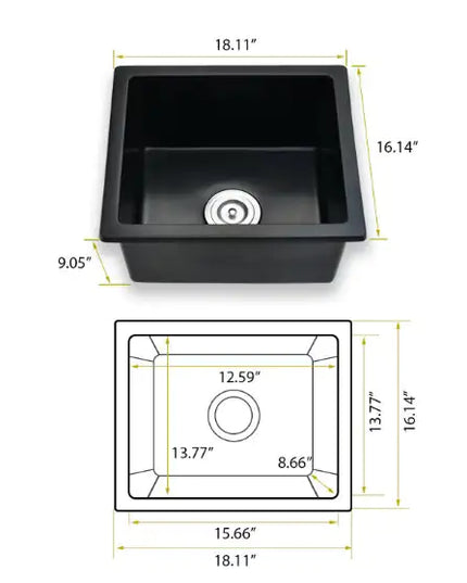 Table Sink With Basket Filter