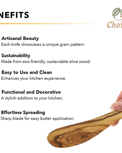 Mediterranean Olive Wood Butter Knife