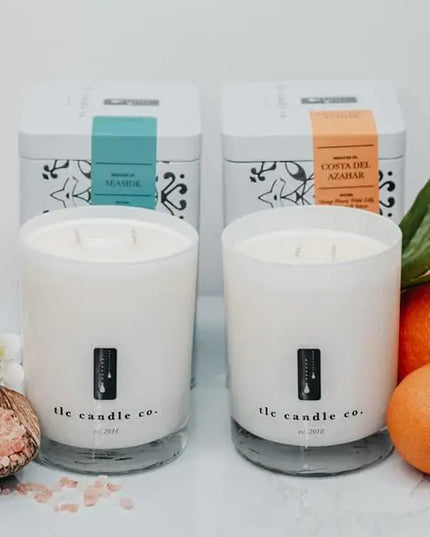 "Take Me There" Seaside and Costa Del Azahar Luxury 2-Wick Soy Candle Gift Set
