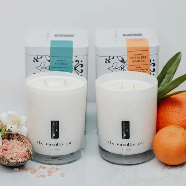 "Take Me There" Seaside and Costa Del Azahar Luxury 2-Wick Soy Candle Gift Set