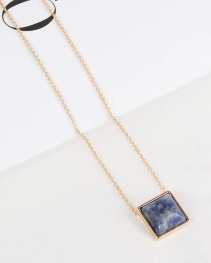Square Drop Necklace