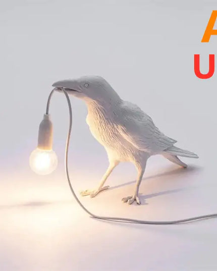 Resin Bird Wall Lamp Decoration