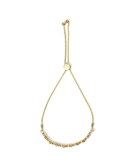 18K Yellow Gold Plated .925 Sterling Silver 1/4 Cttw Diamond Marquise Shaped Link 4"-10" Adjustable Bolo Bracelet (I-J Color, I1-I2 Clarity)