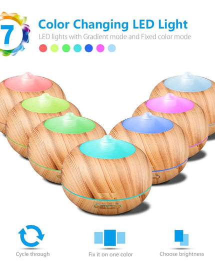Ultrasonic Color Changing Essential Oil Aromatherapy Diffuser