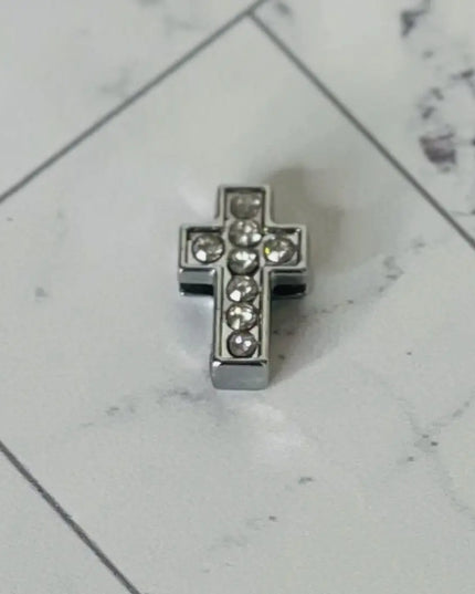 PavéCross Charm -Silver