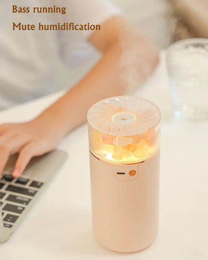 LED light Crystal Salt Stone Humidifier Essential Oil Diffuser