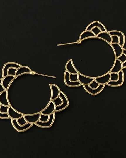 Flora -Gold Earrings
