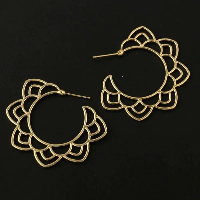 Flora -Gold Earrings