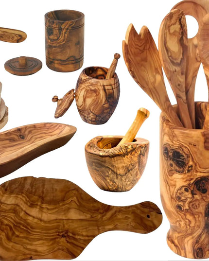 Mediterranean Olive Wood Ultimate Kitchen Collection