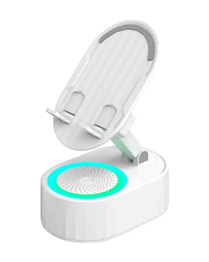 Cell Phone Stand with Wireless Bluetooth Speaker,Induction Speaker HD Surround Sound for Home and Outdoor,Compatible with Iphone/Ipad/Samsung Galaxy