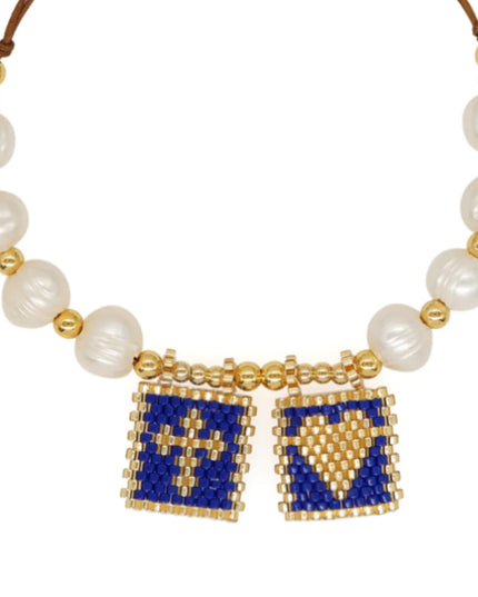 Sacred Freshwater Pearl Scapular Bracelet