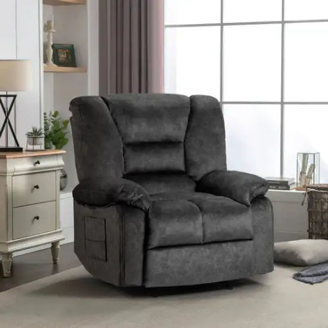 Massage Heating Recliner Sofa, Living Room