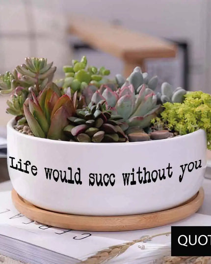 Message in a Planter - 6" Round