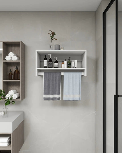 Modular Wooden Closet System – 32"W × 16"D × 16"H, Freestanding Clothes Organizer with Shelves for Bedroom or Bathroom