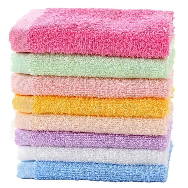 Luxury Baby Washcloth Towel Set – 16 Pack, 10" x 10" Multi-Purpose Fingertip Towels & Face Cloths for Babies, Kids, Bathroom, Hotel, Spa, and Kitchen