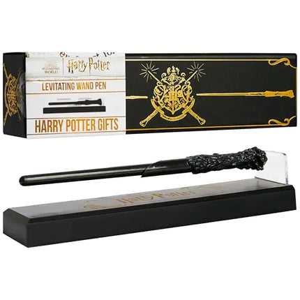 Harry Potter Levitating Wand Pen with Stand – Floating Ballpoint Writing Pen, Hogwarts Office Desk Accessory & Gift