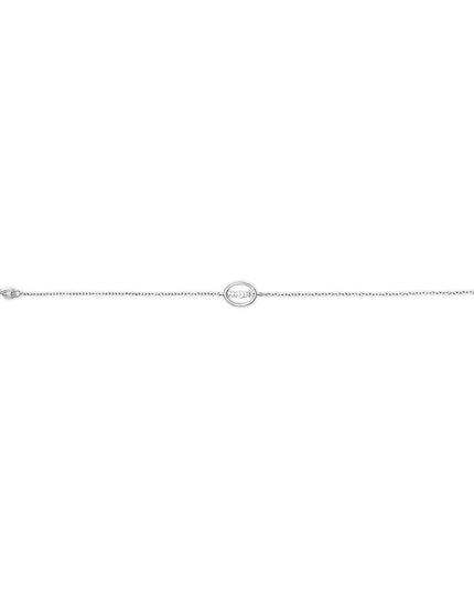 .925 Sterling Silver Diamond Accent MOM Charm Bracelet (J-K Color, I2-I3 Clarity) - 7" Inches
