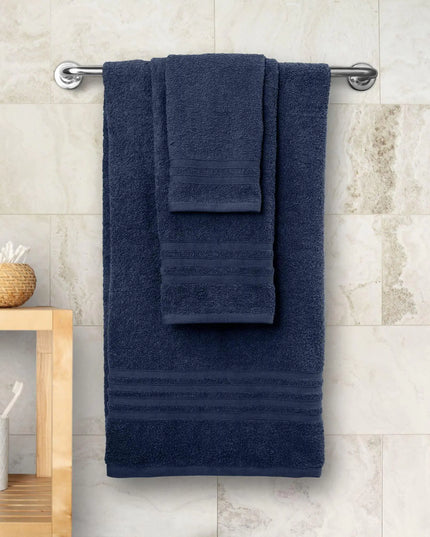 Product Description:  12-Piece Bath Towel Set: Includes everything you need for a complete bathroom refresh.  Premium Quality: Made from 100% soft, absorbent cotton for ultimate comfort and durability.  Luxurious Feel: Gentle on the skin, ideal for everyd