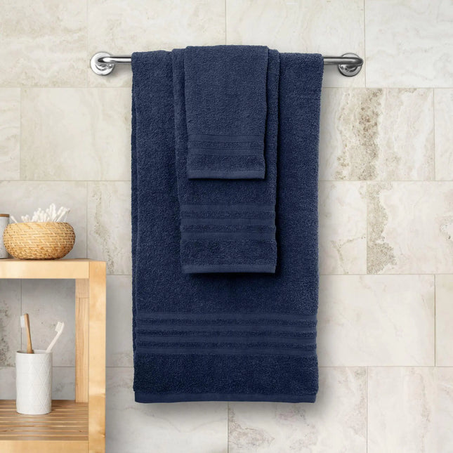 Product Description:  12-Piece Bath Towel Set: Includes everything you need for a complete bathroom refresh.  Premium Quality: Made from 100% soft, absorbent cotton for ultimate comfort and durability.  Luxurious Feel: Gentle on the skin, ideal for everyd