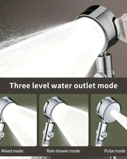 Circular 3 Speed High-pressure Handheld Shower Head