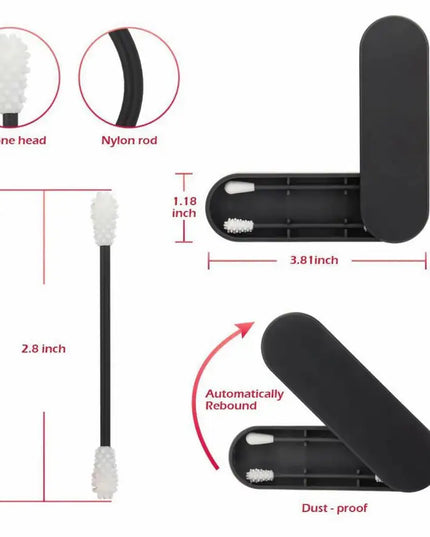 Reusable Silicone Cotton Swab -2 Pack